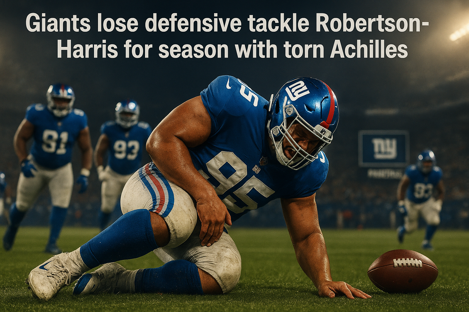 Giants lose defensive tackle Robertson-Harris for season with torn Achilles