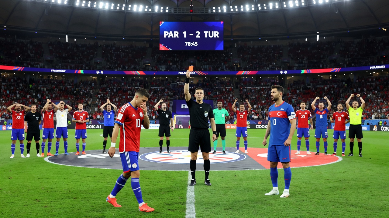 Almirón Sent Off at World Cup for Covering His Mouth, FIFA Rule Bites Hard