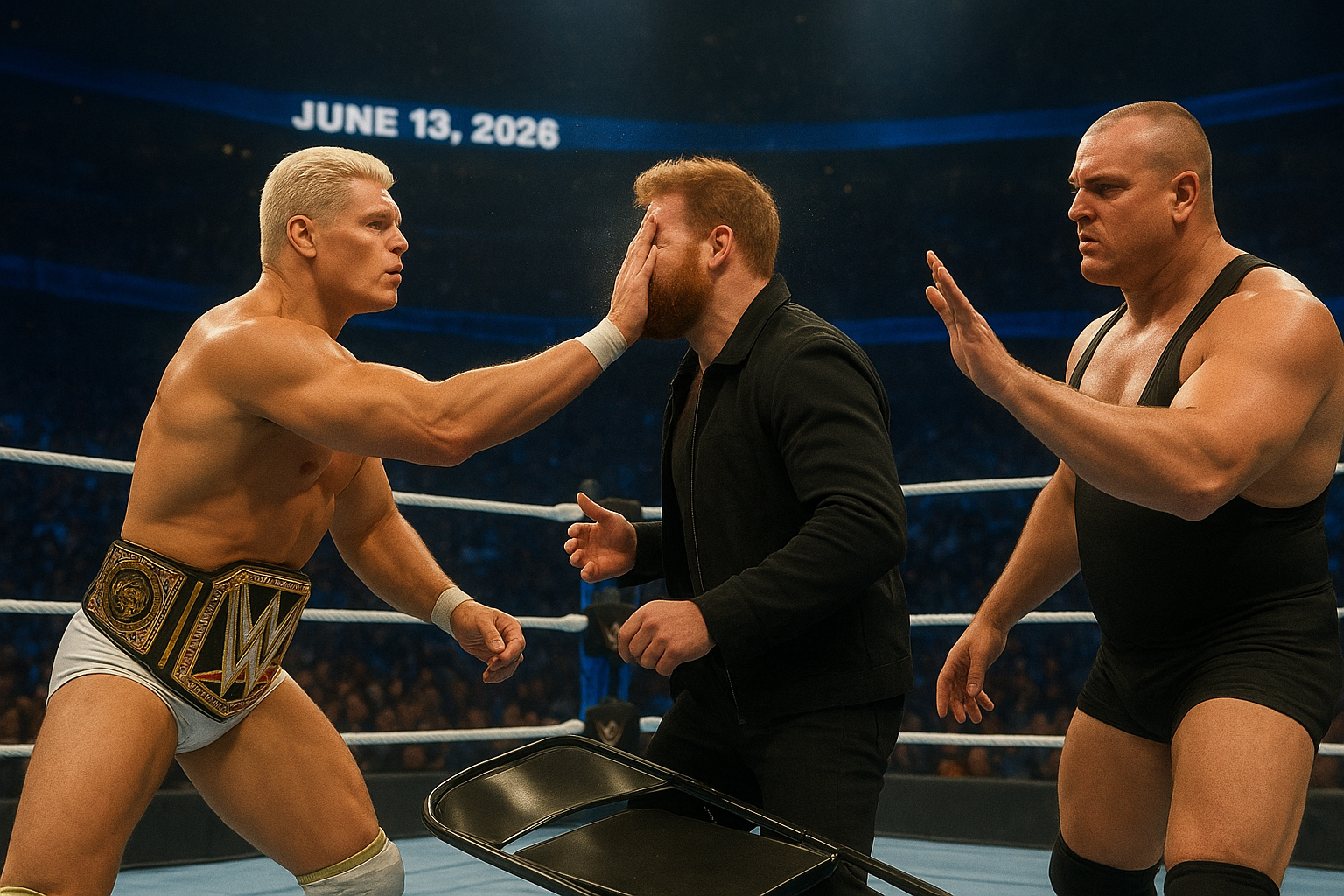 Rhodes and Zayn trade slaps as Gunther names his special referee for title rematch