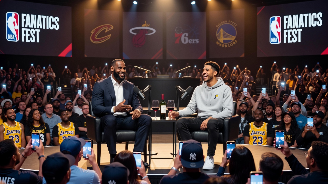 LeBron James Stays Silent on Next Move at Fanatics Fest Appearance