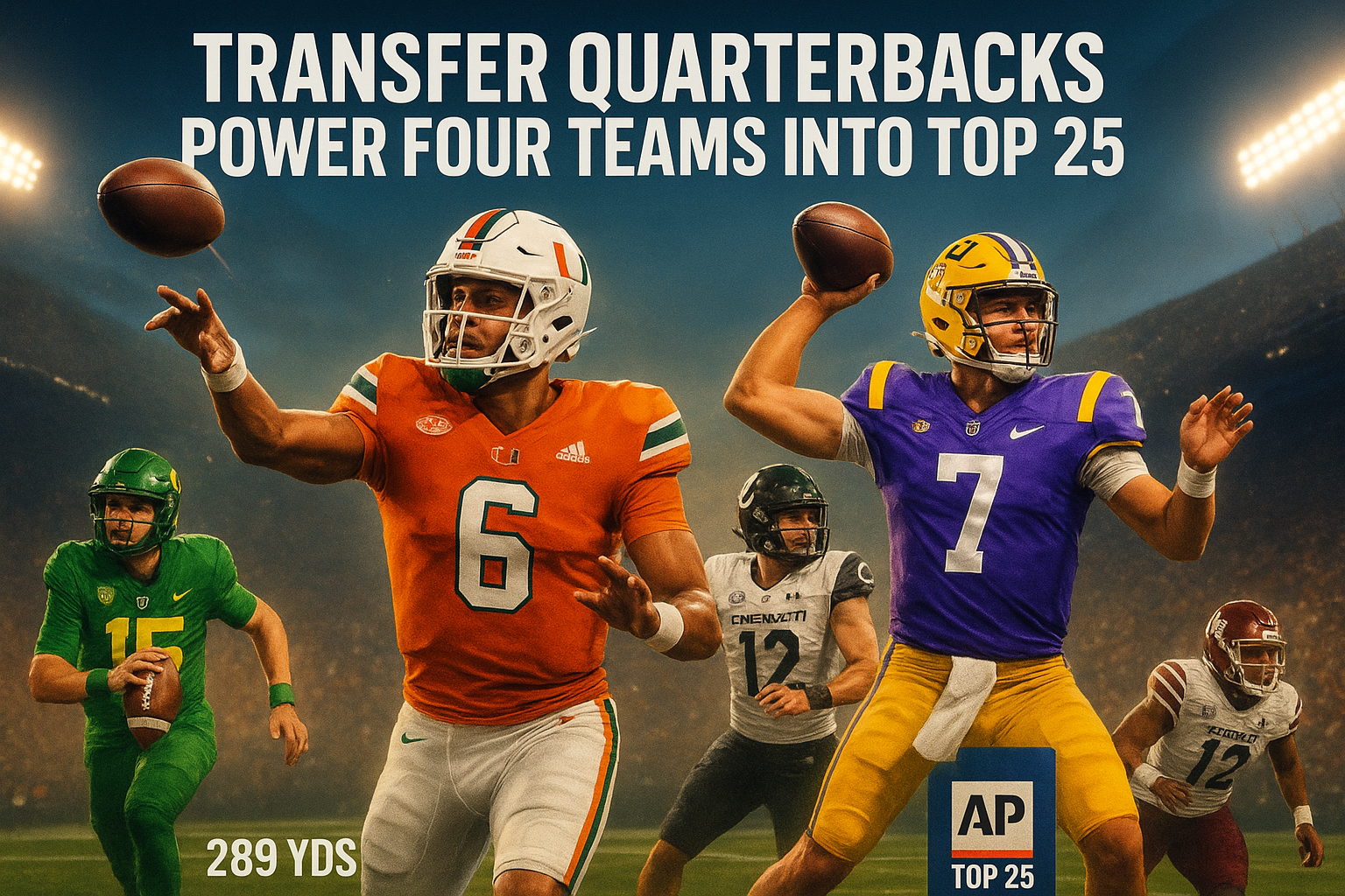 Transfer Quarterbacks Power Four Teams Into Top 25
